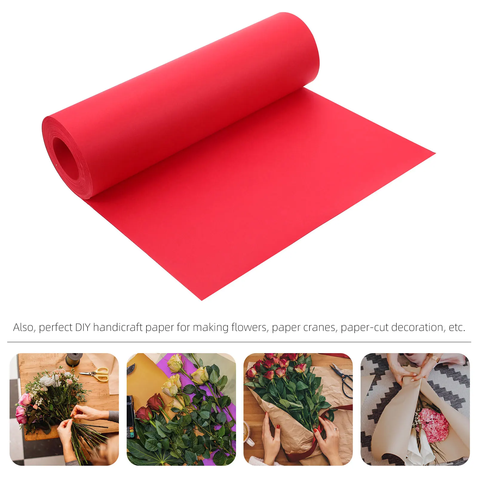 Red Kraft Paper Roll 50m x 60cm Gift Decor Flower Wrapping Paper DIY Craft Supplies Sewing Materials Packaging
Red Kraft Paper Roll 50m x 60cm Gift Decor Flower Wrapping Paper DIY Craft Supplies Sewing Materials Packaging