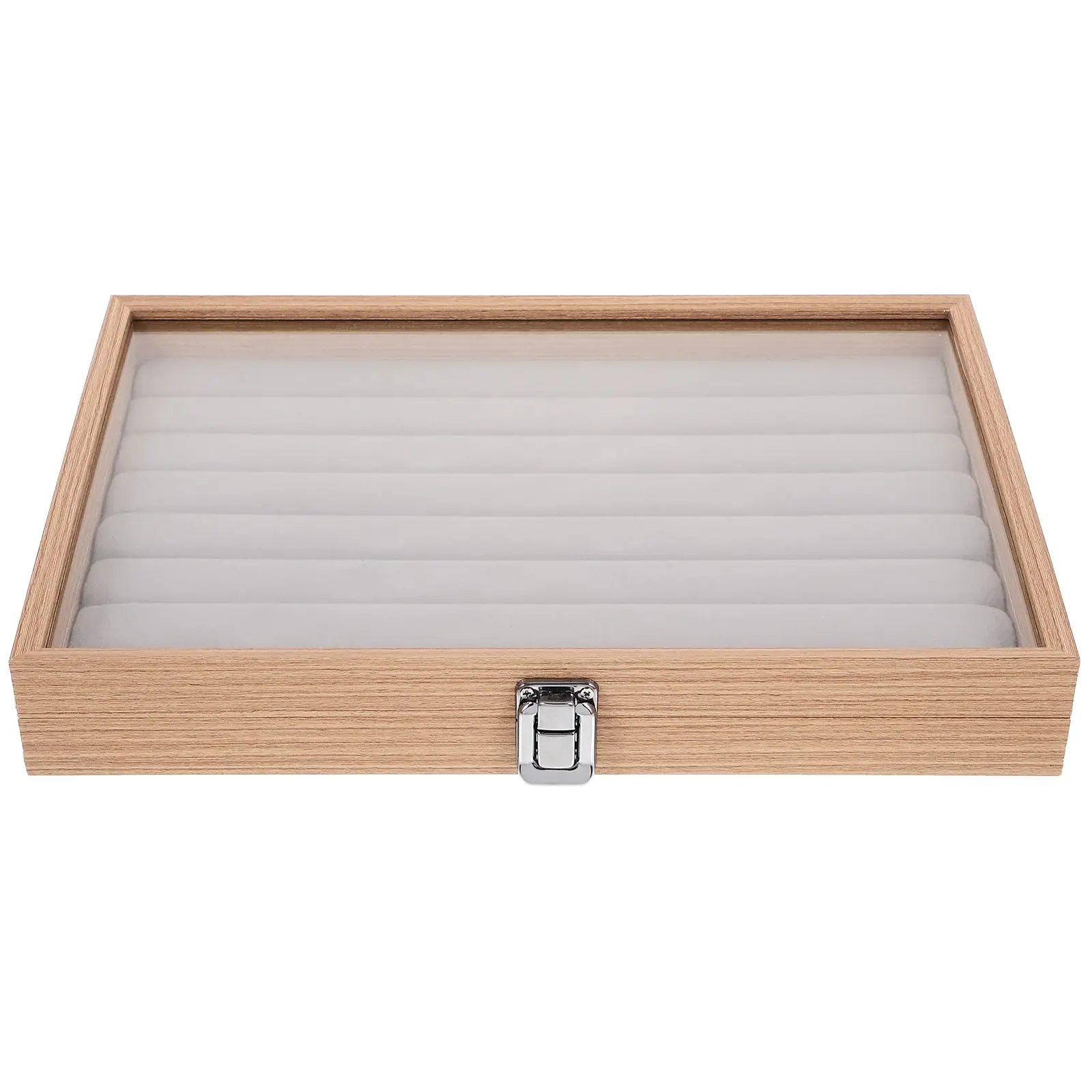 Wooden Jewelry Box 12 Compartments Portable Organizer Necklace Tray Storage Display Case Glass Lid Clear Home
Wooden Jewelry Box 12 Compartments Portable Organizer Necklace Tray Storage Display Case Glass Lid Clear Home