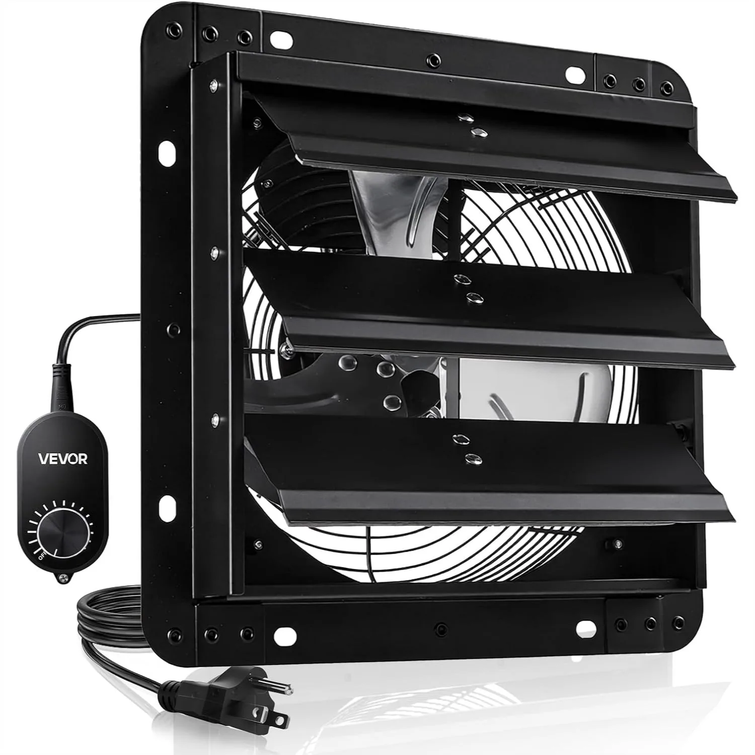 Wall Mounted Exhaust Fan 900 CFM with Variable Speed Controller, Automatic Shutter for Attic Ventilation and Cooling, All-Metal
Wall Mounted Exhaust Fan 900 CFM with Variable Speed Controller, Automatic Shutter for Attic Ventilation and Cooling, All-Metal