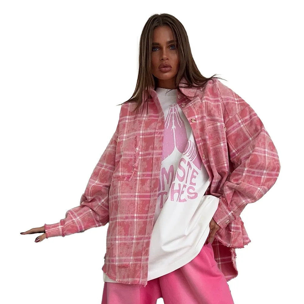 Plaid shirt European and American spring and summer 2026 new retro trendy loose shirt jacket pink plaid shirt
Plaid shirt European and American spring and summer 2026 new retro trendy loose shirt jacket pink plaid shirt