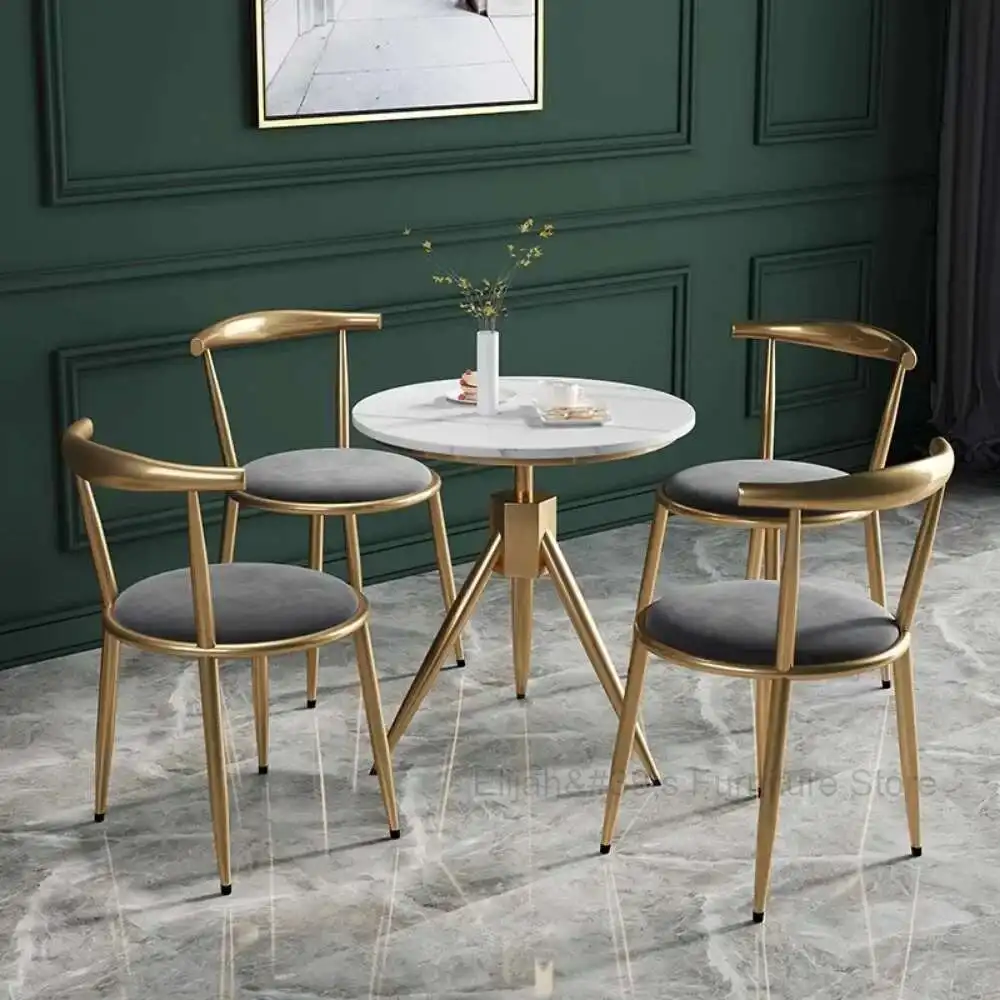 Balcony Minimalist Dining Chairs Black Metal Legs Relax Pad Cushion Kitchen Dining Chairs Waiting Sofa Sillas Comedor Decoration
Balcony Minimalist Dining Chairs Black Metal Legs Relax Pad Cushion Kitchen Dining Chairs Waiting Sofa Sillas Comedor Decoration