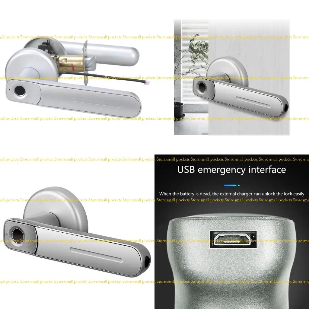 R1WD Safe Biometric Digital Auto-Lock Handle for Office Apartment