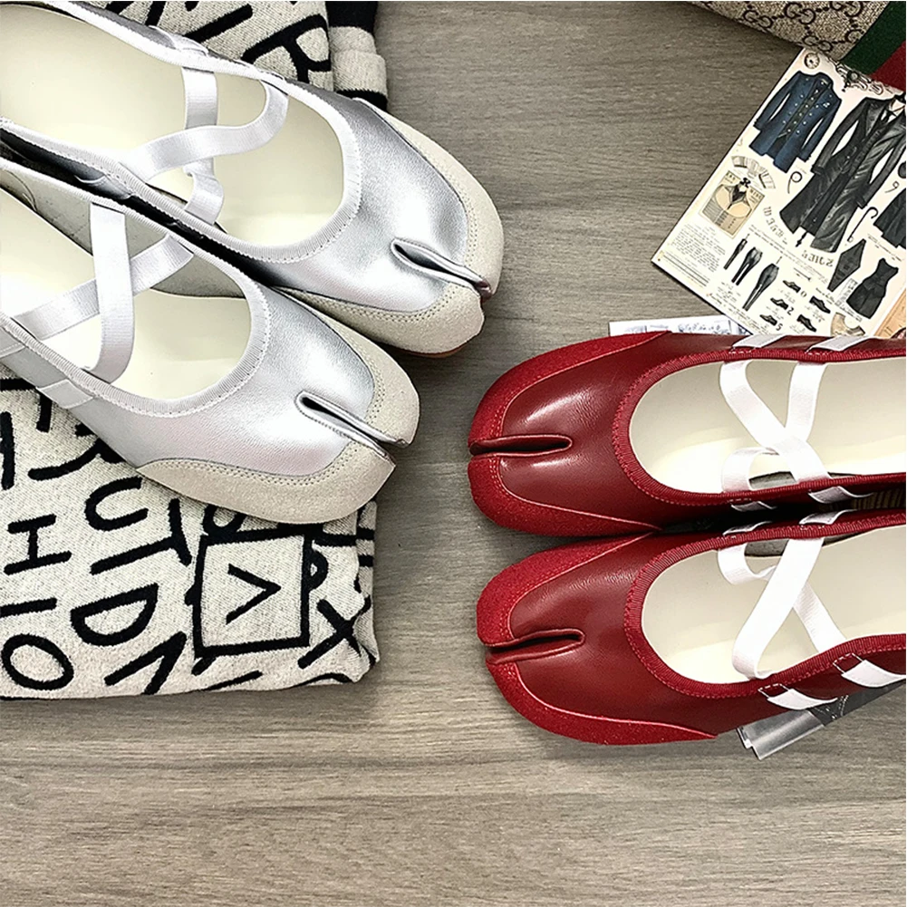 Women Elegant Ballet Flats PU Leather Cross Strap Tabi Flat Shoes Slip- Casual Walking Sneakers for Travel Shopping Party Date
Women Elegant Ballet Flats PU Leather Cross Strap Tabi Flat Shoes Slip- Casual Walking Sneakers for Travel Shopping Party Date