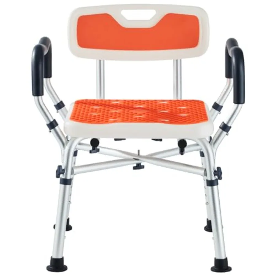 Shower Chair for Inside Shower Padded Shower Seat Chair with Arms and Back 6-Level Adjustable Shower Stool Chair for Elderly an
Shower Chair for Inside Shower Padded Shower Seat Chair with Arms and Back 6-Level Adjustable Shower Stool Chair for Elderly an