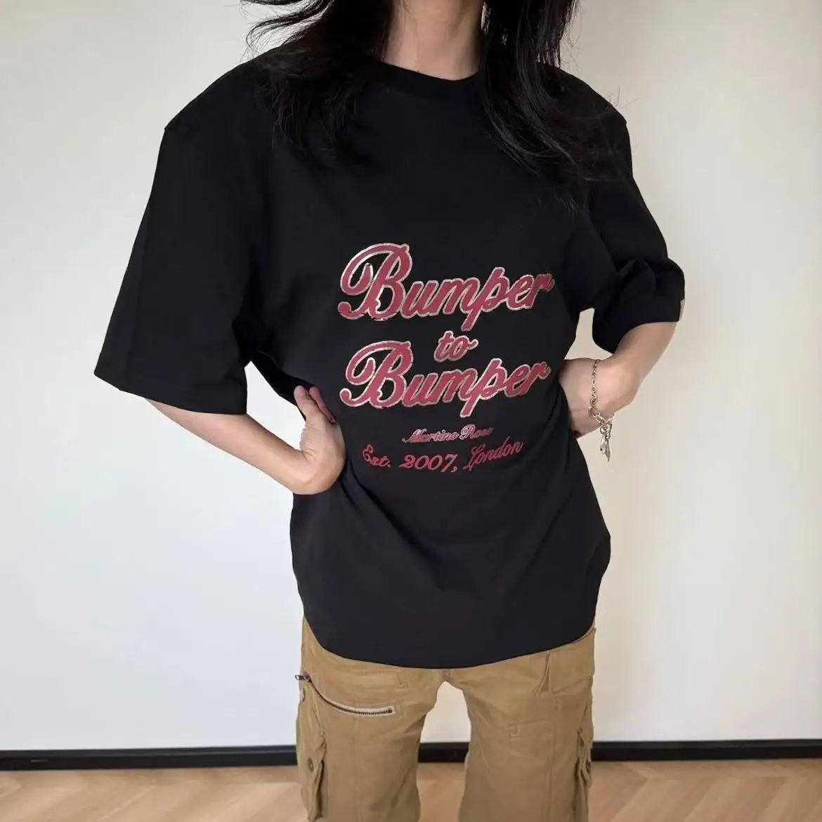 Oversize Summer MARTINE ROSE Letter Print T Shirt Black Tee Tops High Quality Vintage Cotton T-Shirt
Oversize Summer MARTINE ROSE Letter Print T Shirt Black Tee Tops High Quality Vintage Cotton T-Shirt
