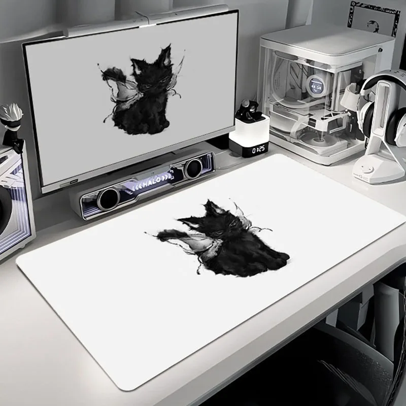 Black Cat Fairy Large Mouse Pad Aesthetic White Desk Mat Extended Gaming Keyboard Pad For PC Office Desk Setup Room Decor
Black Cat Fairy Large Mouse Pad Aesthetic White Desk Mat Extended Gaming Keyboard Pad For PC Office Desk Setup Room Decor