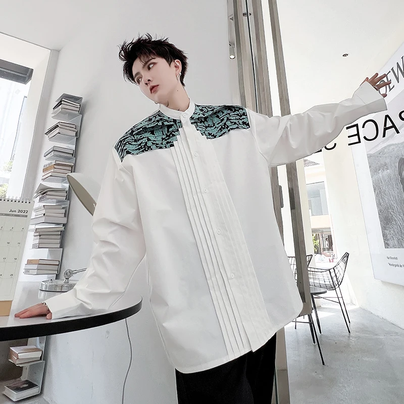 Faionable Striped Print Patchwork Men's irt Trendy Design Casual Chic Long Sve Loose Fit Youthful Sle All Season Wear
Faionable Striped Print Patchwork Men's irt Trendy Design Casual Chic Long Sve Loose Fit Youthful Sle All Season Wear