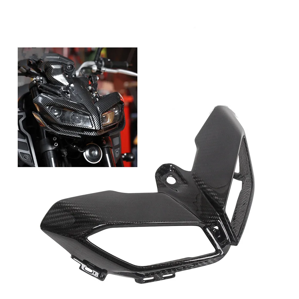 Motorcycle Headlight Cover Shell Carbon Fiber Head Lamp Front Fairing Carbon Fiber for YAMAHA MT09 FZ09 2017 2018 2019
Motorcycle Headlight Cover Shell Carbon Fiber Head Lamp Front Fairing Carbon Fiber for YAMAHA MT09 FZ09 2017 2018 2019