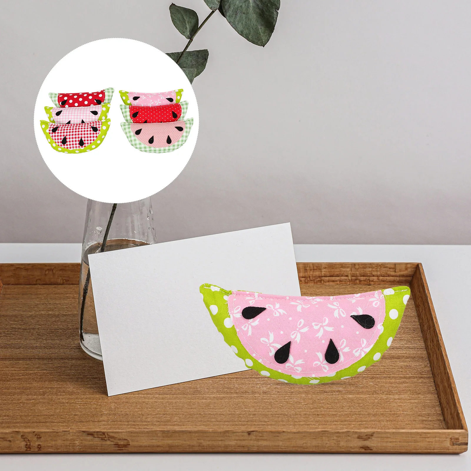 6Pcs Chic Watermelon Simulation Decor Lightweight Home Accessories for Table and Tiered Trays
6Pcs Chic Watermelon Simulation Decor Lightweight Home Accessories for Table and Tiered Trays