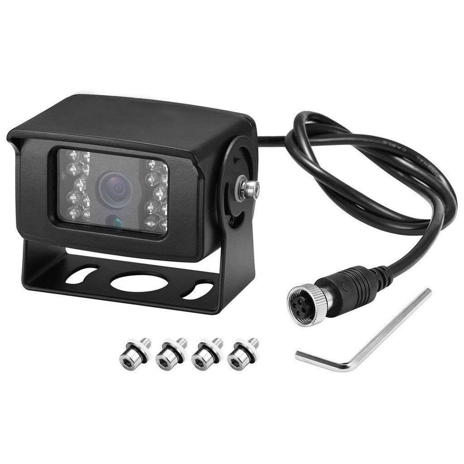 12/24V 4 PIN Rear View Camera Heavy Duty 1000TVL CCD Color For Truck Van Trailer
12/24V 4 PIN Rear View Camera Heavy Duty 1000TVL CCD Color For Truck Van Trailer