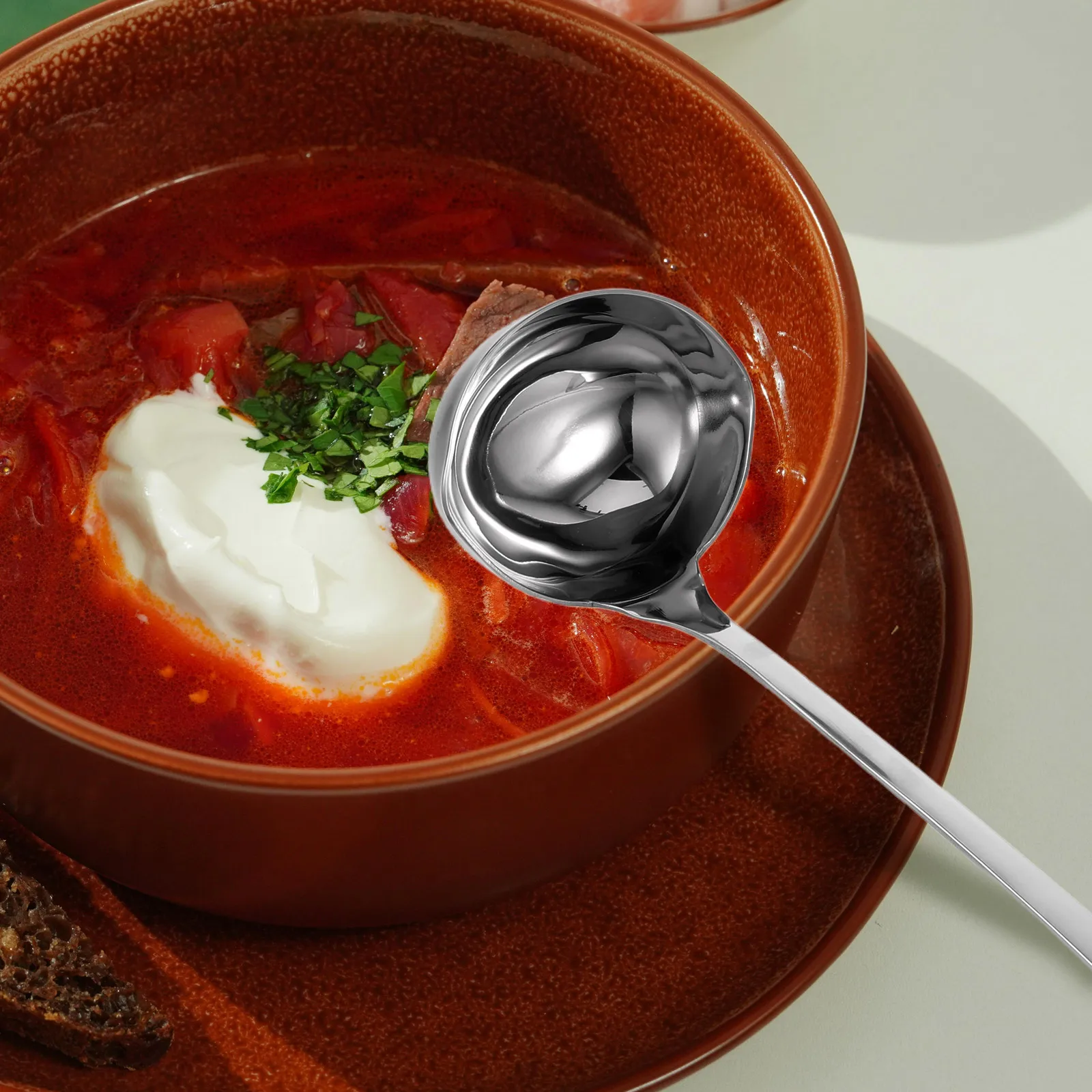 Double Mouth Spoon Cooking Utensils Soup Ladle Spoons Sink Ladles for Serving 201 Stainless Steel Scooper with Spout
Double Mouth Spoon Cooking Utensils Soup Ladle Spoons Sink Ladles for Serving 201 Stainless Steel Scooper with Spout