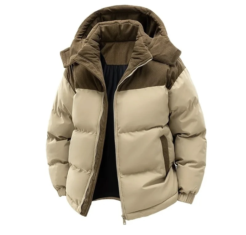 Men's Winter Thickened Warm Jacket Windproof Fleece Coat with Detachable Hood Padded Cotton Casual Outerwear for Men
Men's Winter Thickened Warm Jacket Windproof Fleece Coat with Detachable Hood Padded Cotton Casual Outerwear for Men