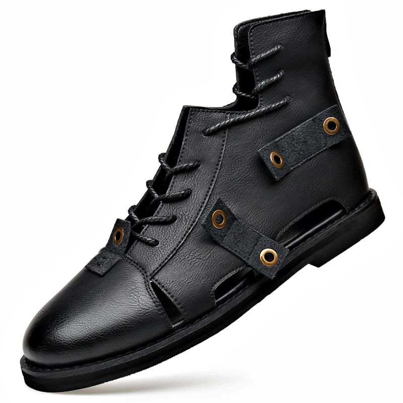 High-top Sandals Men's Summer Retro Soft Sole High-end Leather Bag Head Non-slip and Deodorant Driving Large Size Casual Shoes
High-top Sandals Men's Summer Retro Soft Sole High-end Leather Bag Head Non-slip and Deodorant Driving Large Size Casual Shoes