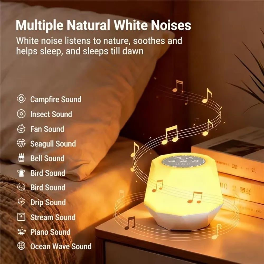 Intelligent Charging White Noise Night Light Timed Rainbow Light 10 Soothing Sounds Sleep Sound Machine Rechargeable Portable
Intelligent Charging White Noise Night Light Timed Rainbow Light 10 Soothing Sounds Sleep Sound Machine Rechargeable Portable