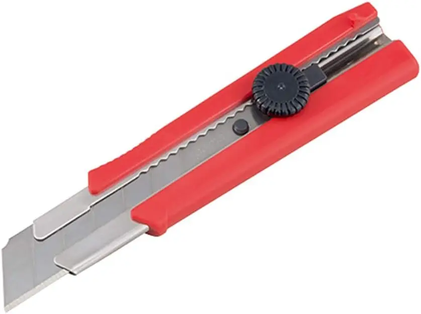 Utility Knife with Dial Lock & Snap Blade - 7-Point Rock Hard Cutter for Boxes
Utility Knife with Dial Lock & Snap Blade - 7-Point Rock Hard Cutter for Boxes
