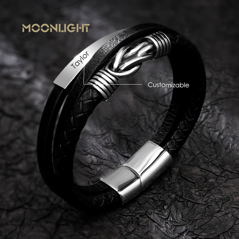 High Quality Men Bracelet Multi-layer Genuine Braided Leather Bracelet Irregular Graphic Accessories Boyfriend's Birthday Gifts
High Quality Men Bracelet Multi-layer Genuine Braided Leather Bracelet Irregular Graphic Accessories Boyfriend's Birthday Gifts