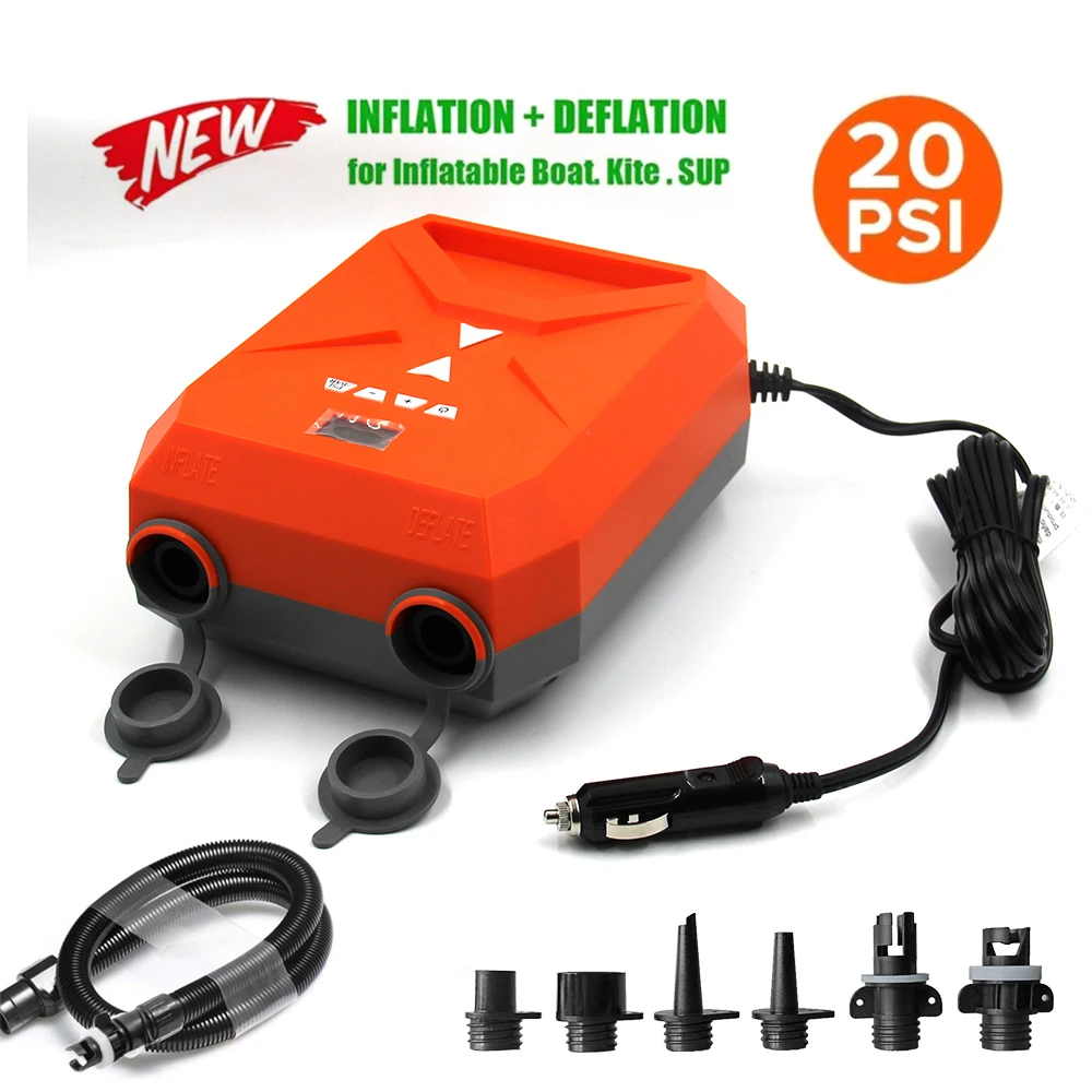 20PSI Air Pump Paddle Board Vehicle Electric Chargings Pump 12.0V High Pressure Pump Boat Inflation And Deflation Dual Purpose
20PSI Air Pump Paddle Board Vehicle Electric Chargings Pump 12.0V High Pressure Pump Boat Inflation And Deflation Dual Purpose