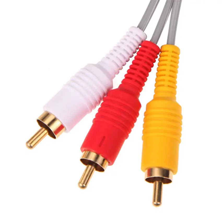1.8m 3RCA Composite Cable for Nintendo Wii Controller Console Video AV Cable Gold-plated for Main 480p Video Output
1.8m 3RCA Composite Cable for Nintendo Wii Controller Console Video AV Cable Gold-plated for Main 480p Video Output