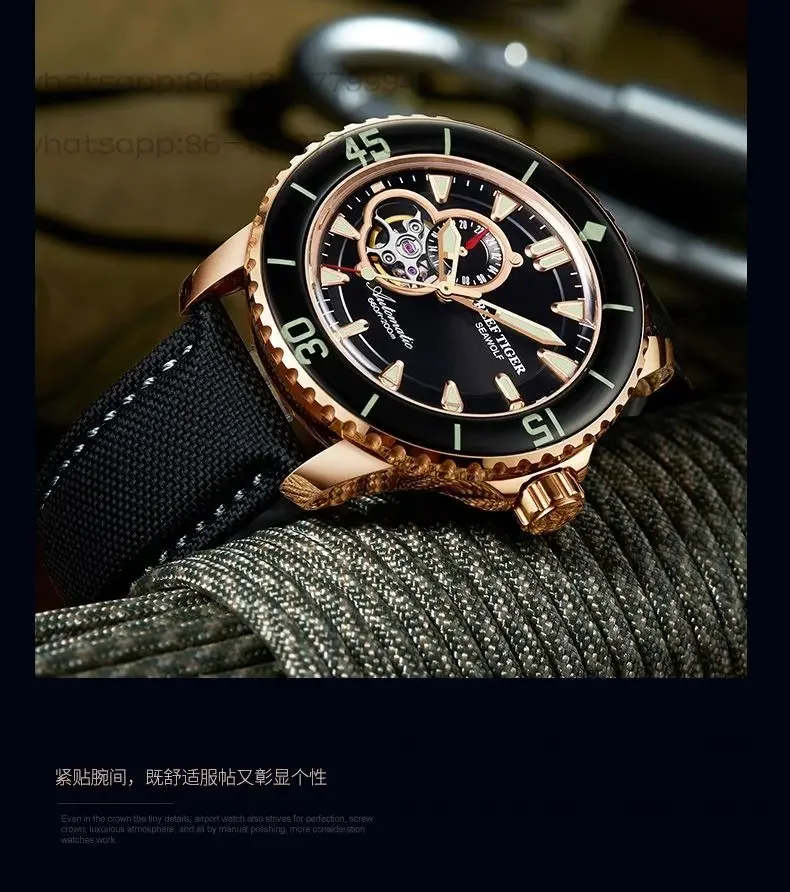 Rifteg Genuine Men's Watch, Fully Automatic Mechanical Watch, Famous Brand Fashion Simple High-end Diving Watch Men
Rifteg Genuine Men's Watch, Fully Automatic Mechanical Watch, Famous Brand Fashion Simple High-end Diving Watch Men