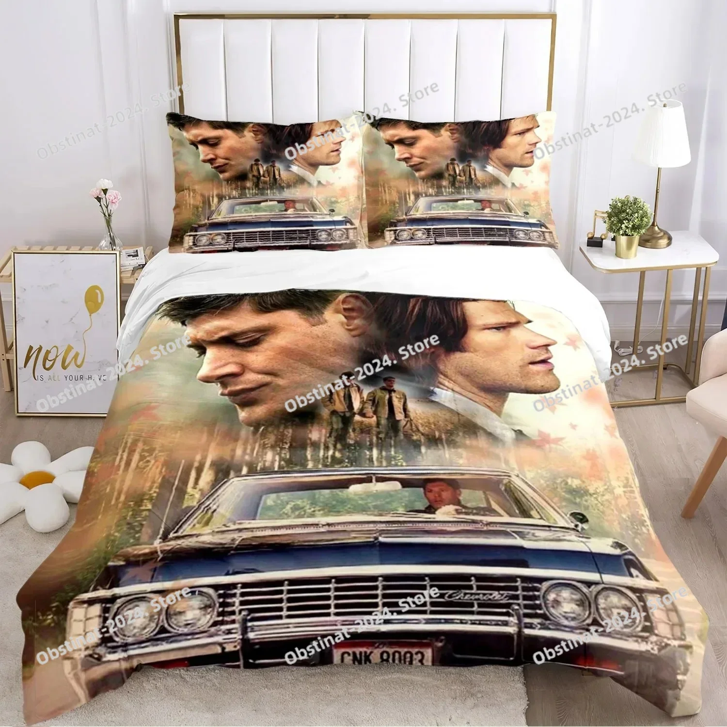 2024 Personality supernatural Bedding Set Printed Bed Set With Pillowcase Duvet Cover Soft Single Double Queen Super King Size 
2024 Personality supernatural Bedding Set Printed Bed Set With Pillowcase Duvet Cover Soft Single Double Queen Super King Size