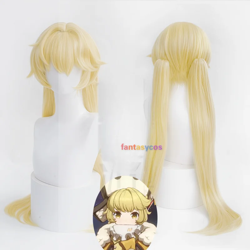 Game Honkai: Star Rail Hook Cosplay Wigs Golden 75cm Long Wigs With Double Ponytail Heat Resistant Synthetic Hair Halloween
Game Honkai: Star Rail Hook Cosplay Wigs Golden 75cm Long Wigs With Double Ponytail Heat Resistant Synthetic Hair Halloween