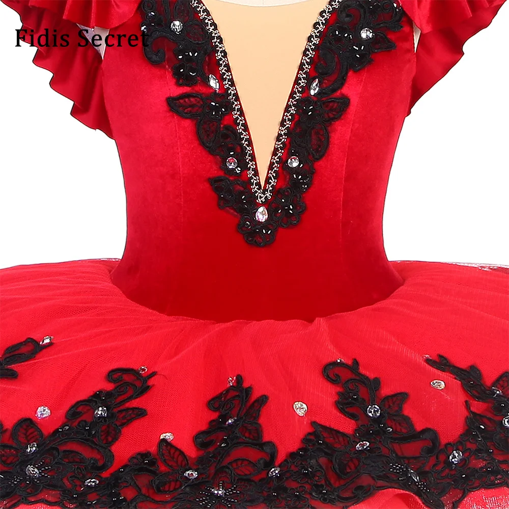 Off Shoulder Red Velvet Bodice Pre-professional Ballet Tutu Costumes Girls Women Stage Performance YAGP Competition Pancake Tutu
Off Shoulder Red Velvet Bodice Pre-professional Ballet Tutu Costumes Girls Women Stage Performance YAGP Competition Pancake Tutu