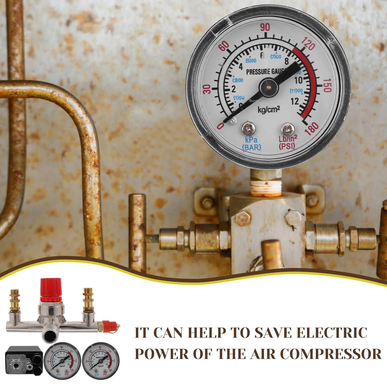 175Psi Pressure Control Switch for Air Compressor Power Saving Easy Install Accessory Pump Gauge Regulator Pneumatic Component
175Psi Pressure Control Switch for Air Compressor Power Saving Easy Install Accessory Pump Gauge Regulator Pneumatic Component