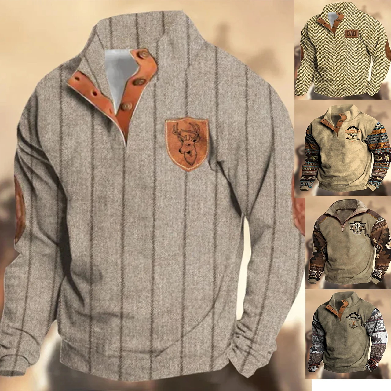 2024 Autumn Winter New Long-Sleeved Hoodie Fashion 3D Printed Hoodie Loose Comfortable Buckle Large Size Western Cowboy Hoodie
2024 Autumn Winter New Long-Sleeved Hoodie Fashion 3D Printed Hoodie Loose Comfortable Buckle Large Size Western Cowboy Hoodie