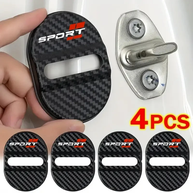 Car door lock cover - Red SPORT logo design, shock-absorbing, noise-reducing and sound-insulating door lock protector
Car door lock cover - Red SPORT logo design, shock-absorbing, noise-reducing and sound-insulating door lock protector