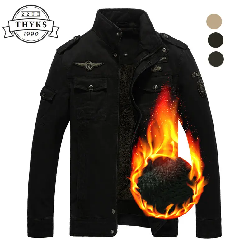 Winter Bomber Jacket Men Military Thick Warm Outdoor Mens Parkas Windbreaker Casual Mens Pilot Jacket Size M-6XL Campera Hombre
Winter Bomber Jacket Men Military Thick Warm Outdoor Mens Parkas Windbreaker Casual Mens Pilot Jacket Size M-6XL Campera Hombre