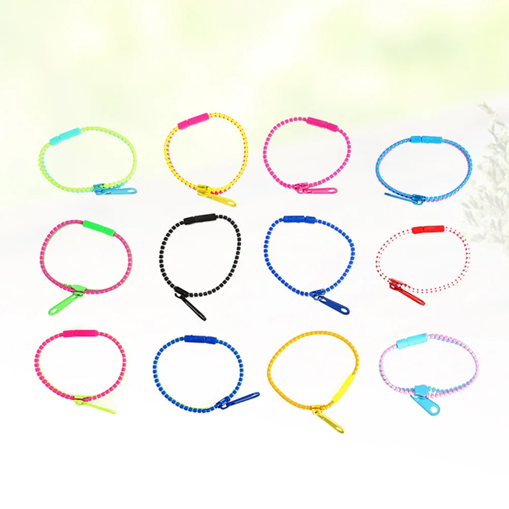72Pcs Durable Friendship Bracelet Two Color Zipper Wristband Party Favor Gift Zipper Friendship Bracelet
72Pcs Durable Friendship Bracelet Two Color Zipper Wristband Party Favor Gift Zipper Friendship Bracelet