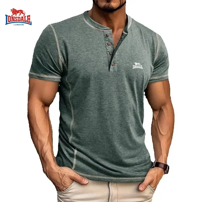 Summer Men's High-quality Embroidered Henry Polo Shirt, Retro Fashion, Casual, Breathable and Cool Top
Summer Men's High-quality Embroidered Henry Polo Shirt, Retro Fashion, Casual, Breathable and Cool Top