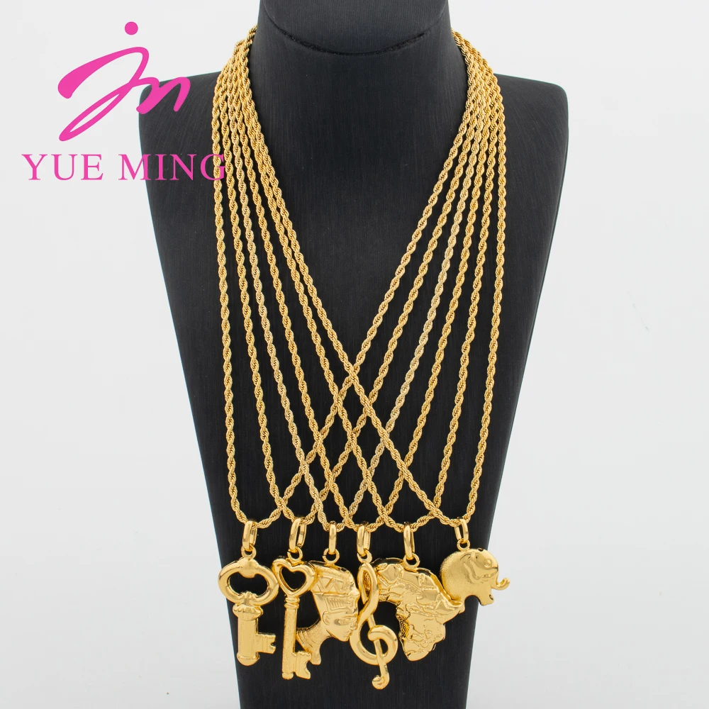 6pcs Pendant Necklace Gold Color Jewelry Key Africa Map Pendant 40cm Twist Chain Women Men Personality DIY Jewellery Ornaments
6pcs Pendant Necklace Gold Color Jewelry Key Africa Map Pendant 40cm Twist Chain Women Men Personality DIY Jewellery Ornaments