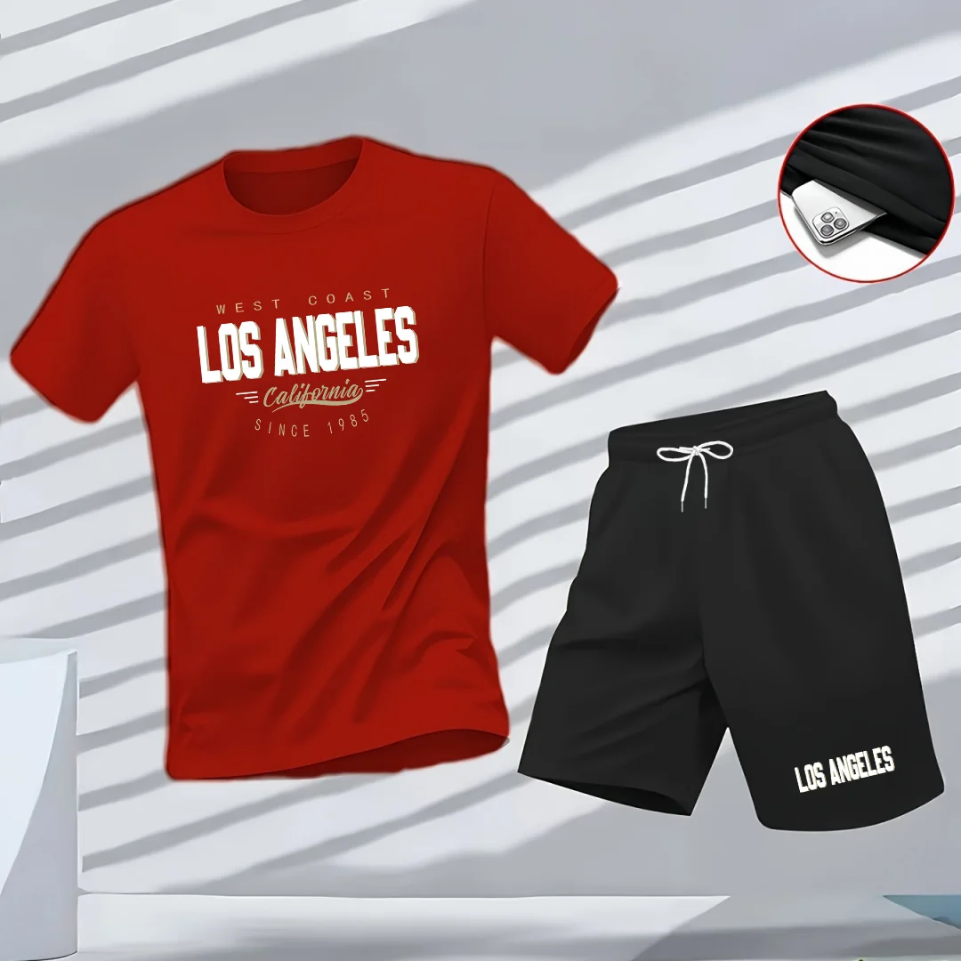 Men's 2026 New Hot Summer The T-shirt for The of Is A Classic Fashionable Two-piece Set That Is Comfortable Soft Casual Suita
Men's 2026 New Hot Summer The T-shirt for The of Is A Classic Fashionable Two-piece Set That Is Comfortable Soft Casual Suita