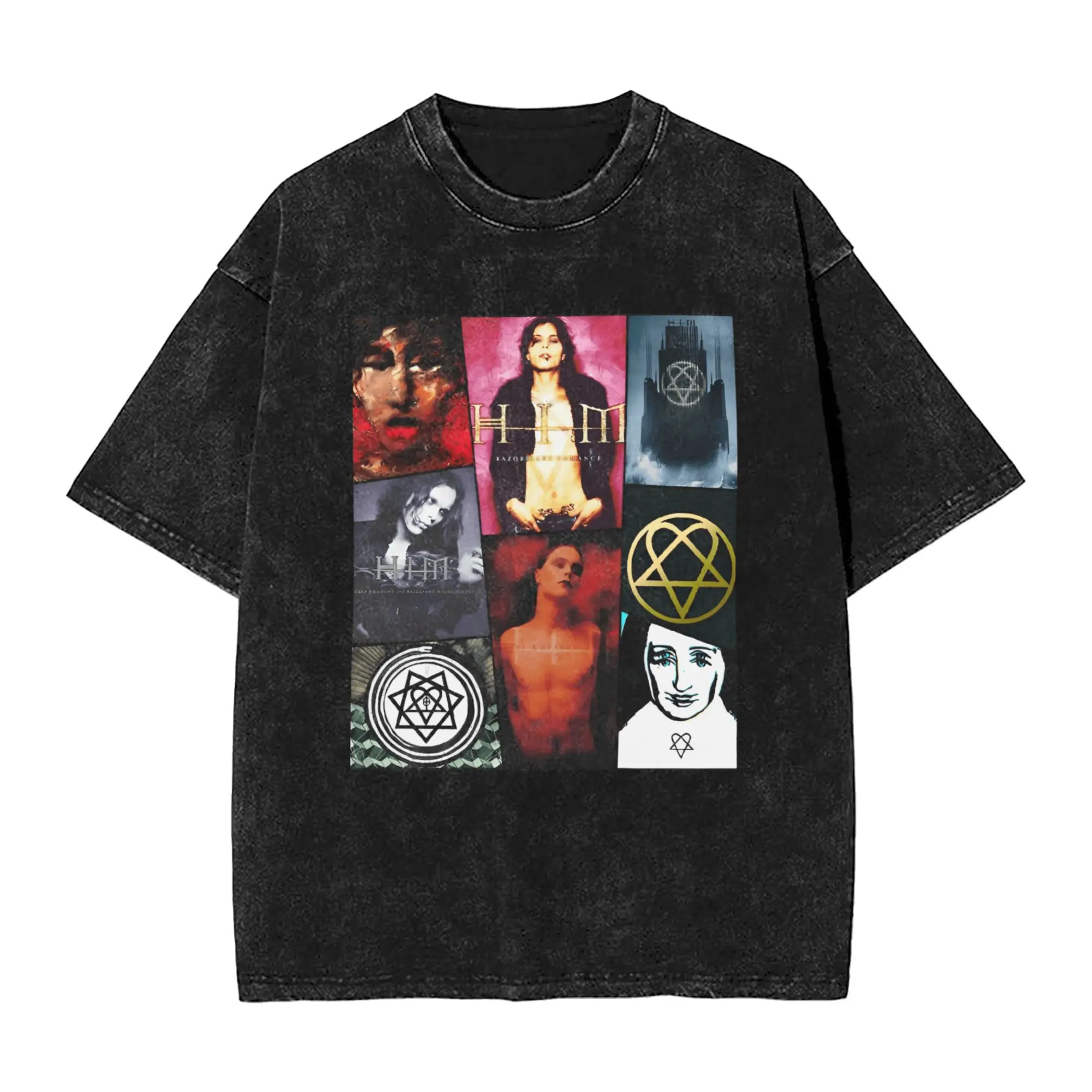 Мужские футболки Him Band Ville Valo Heartagram Love Metal, футболки, летние винтажные футболки с круглым вырезом, популярная повседневная футболка, Лидер продаж
Мужские футболки Him Band Ville Valo Heartagram Love Metal, футболки, летние винтажные футболки с круглым вырезом, популярная повседневная футболка, Лидер продаж