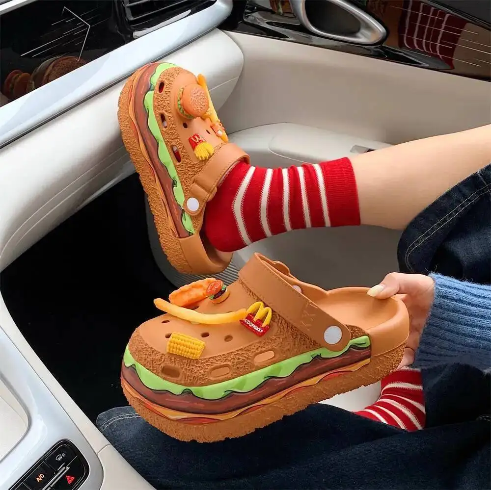 Garden Shoes Clogs For Women DIY French Fries Hamburger Summer Outdoor Height Increasing Arch Support
Garden Shoes Clogs For Women DIY French Fries Hamburger Summer Outdoor Height Increasing Arch Support