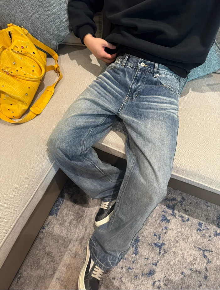 Nevada Blue Bull King 3D Waed Honeycomb Straight Leg Jeans Retro Trendy Men's Autumn Winter Cotton Casual Pants
Nevada Blue Bull King 3D Waed Honeycomb Straight Leg Jeans Retro Trendy Men's Autumn Winter Cotton Casual Pants