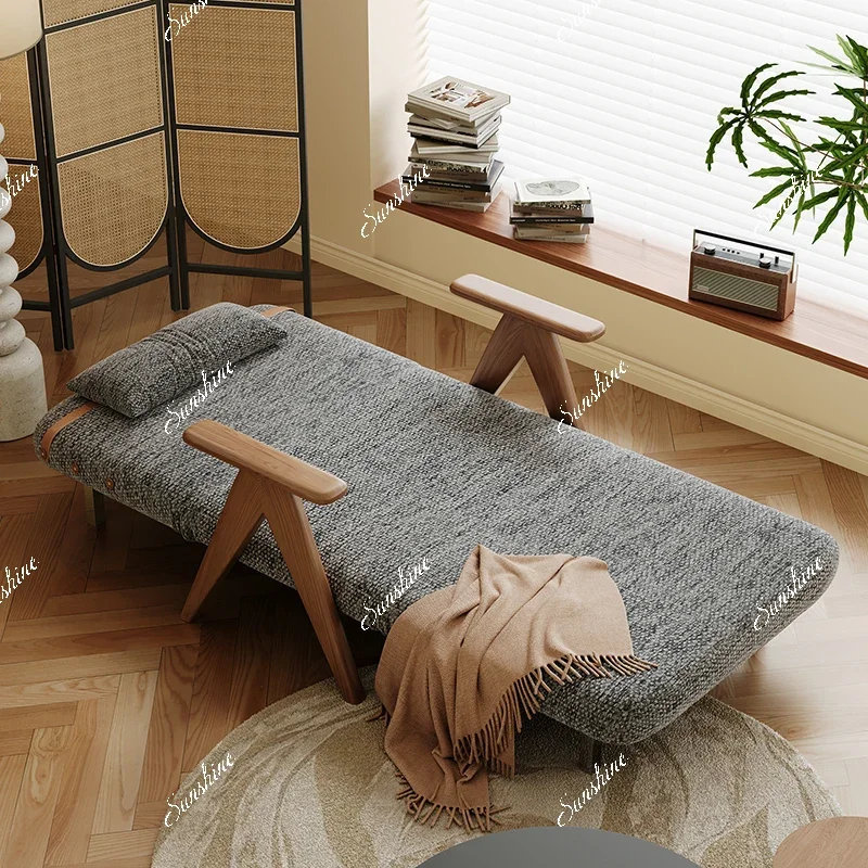 Living room, bedroom, single folding solid wood dual-purpose multi-functional reclining and sleeping lazy leisure chair
Living room, bedroom, single folding solid wood dual-purpose multi-functional reclining and sleeping lazy leisure chair