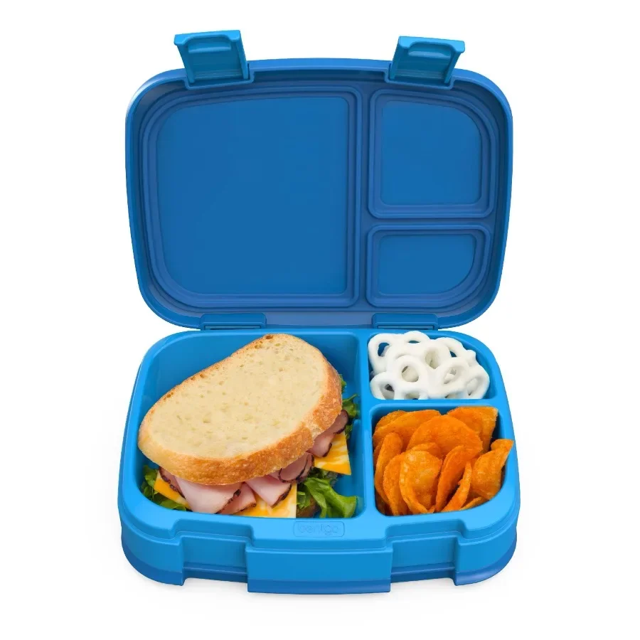 Blue four-compartment lunch box, leak-proof, multi-function, built-in port control, leak-proof compartment tray. lunch box
Blue four-compartment lunch box, leak-proof, multi-function, built-in port control, leak-proof compartment tray. lunch box