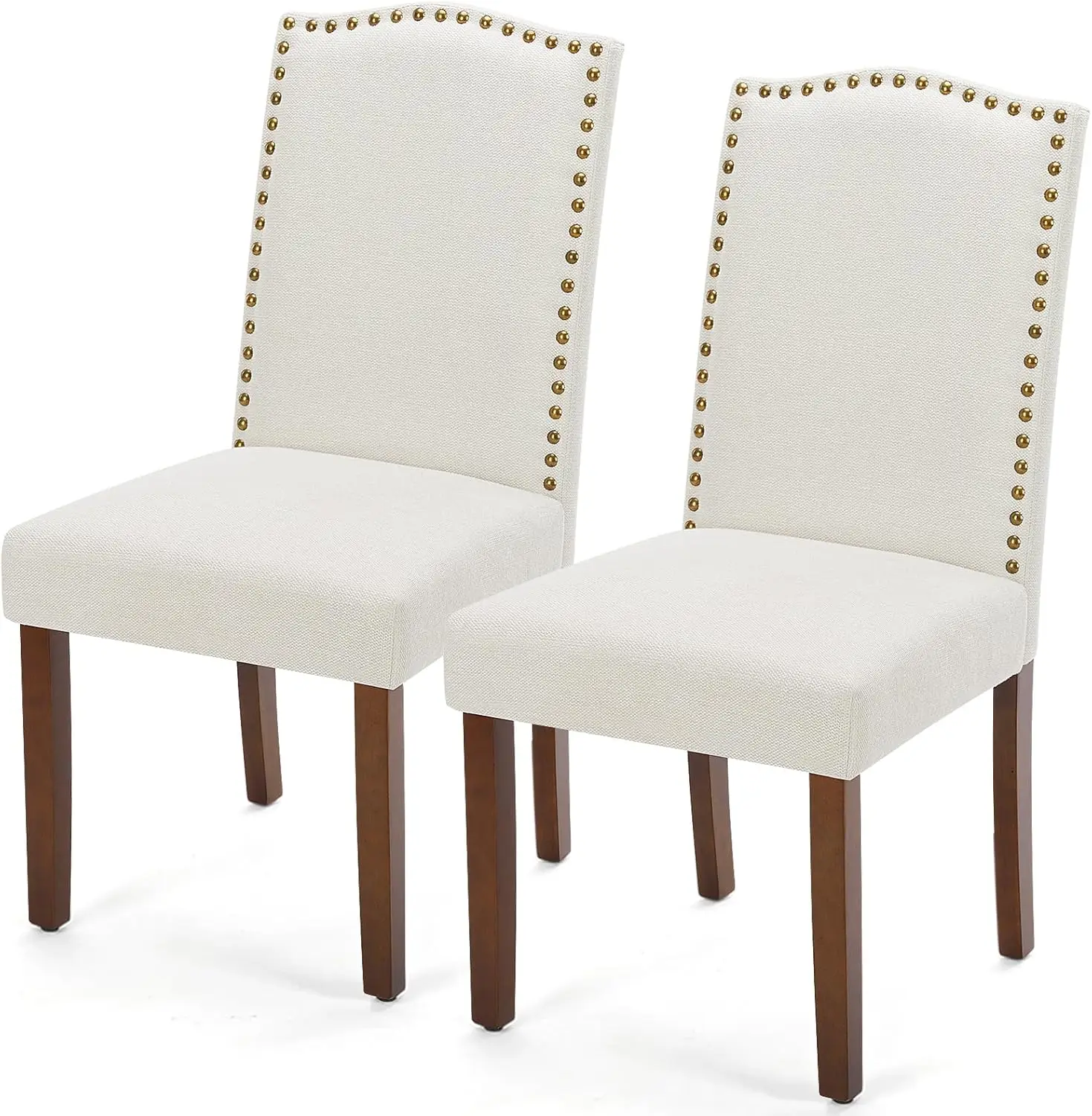 Mid Century Dining Chairs Set of 2, Upholstered Padded Seat with Wooden Legs, Beige for Kitchen Living Room
Mid Century Dining Chairs Set of 2, Upholstered Padded Seat with Wooden Legs, Beige for Kitchen Living Room
