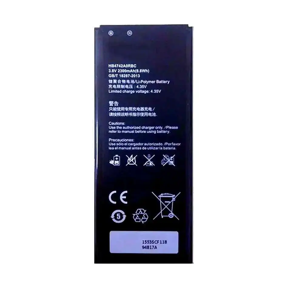 Аккумулятор мобильного телефона HB4742A0RBC HB4742A0RBW 2300 мАч для Huawei Honor 3C, аккумулятор G730 G740 H30-T00 H30-T10 H30-U10 H30
Аккумулятор мобильного телефона HB4742A0RBC HB4742A0RBW 2300 мАч для Huawei Honor 3C, аккумулятор G730 G740 H30-T00 H30-T10 H30-U10 H30