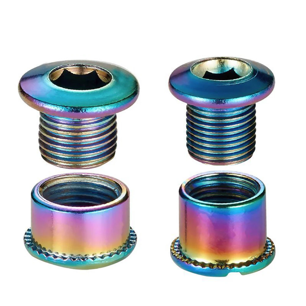 4 PCS Aluminum Alloy Bike Crankset Bolts Colorful MTB Road Bike Chainring Bolt Bicycle Accessory
4 PCS Aluminum Alloy Bike Crankset Bolts Colorful MTB Road Bike Chainring Bolt Bicycle Accessory