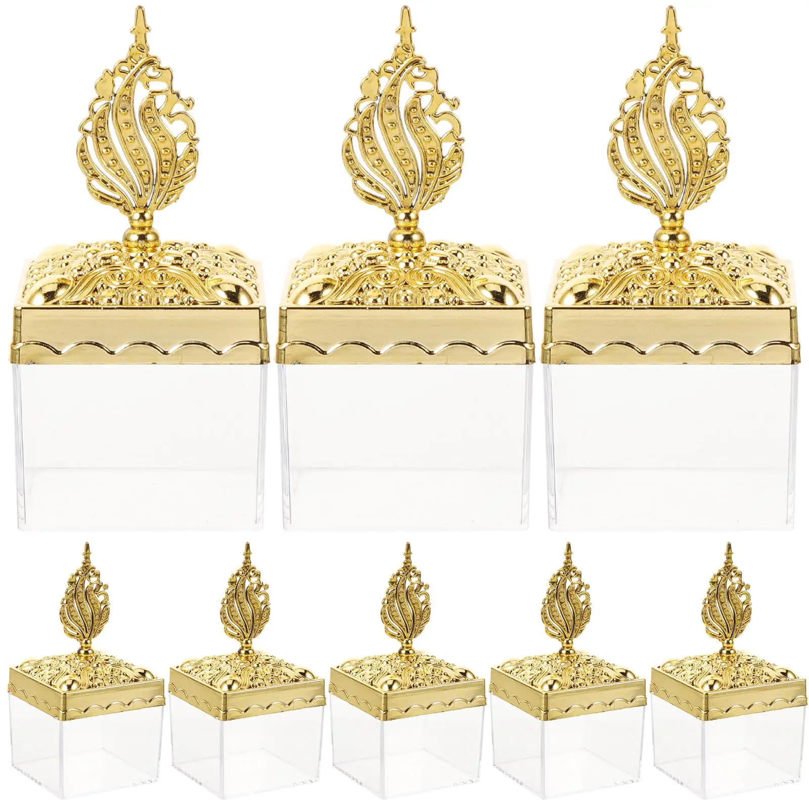 12 Pcs Golden Decorative Boxes Candy Containers Wedding Party Favors Valentine Christmas Gifts Transparent Storage
12 Pcs Golden Decorative Boxes Candy Containers Wedding Party Favors Valentine Christmas Gifts Transparent Storage
