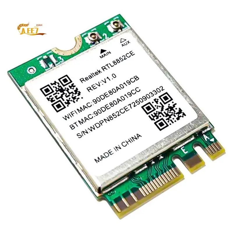 AEE7-New Wifi 6E RTL8852CE M.2 Network Card 5400Mbps 802.11AX Bluetooth 5.3 Wireless Tri Band Adapter 2.4/5.8/6Ghz Receiver
AEE7-New Wifi 6E RTL8852CE M.2 Network Card 5400Mbps 802.11AX Bluetooth 5.3 Wireless Tri Band Adapter 2.4/5.8/6Ghz Receiver
