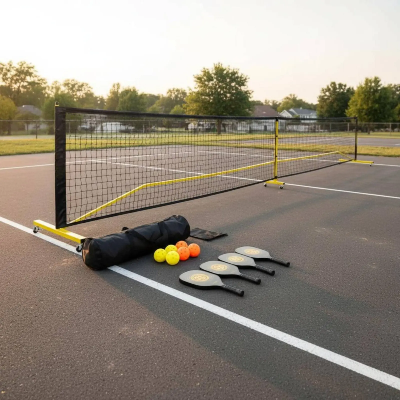 Pickleball Rackets with Balls and Bag Portable Pickleball Paddles with Balls Racket Sports Gear Comfortable Grip Sweat Absorbent
Pickleball Rackets with Balls and Bag Portable Pickleball Paddles with Balls Racket Sports Gear Comfortable Grip Sweat Absorbent