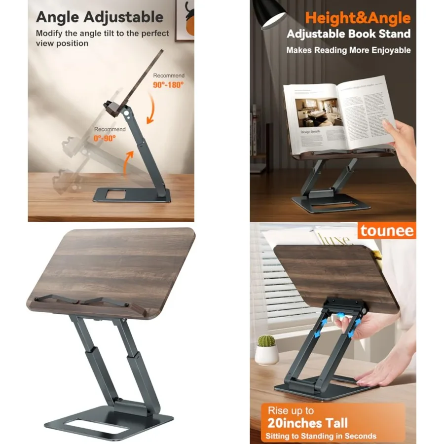 Book Stand, Telescopic Book Holder Stand, Adjustable Height Pull Out Design Ergonomic Cookbook Stand with Elastic Page Clips Fi
Book Stand, Telescopic Book Holder Stand, Adjustable Height Pull Out Design Ergonomic Cookbook Stand with Elastic Page Clips Fi