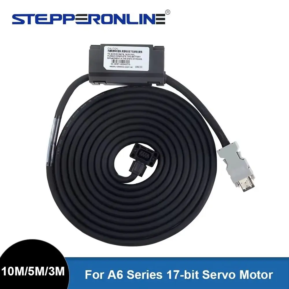 Кабель энкодера длиной 10 м/5 м/3 м с батарейным блоком для 17-битного серводвигателя серии A6
Кабель энкодера длиной 10 м/5 м/3 м с батарейным блоком для 17-битного серводвигателя серии A6