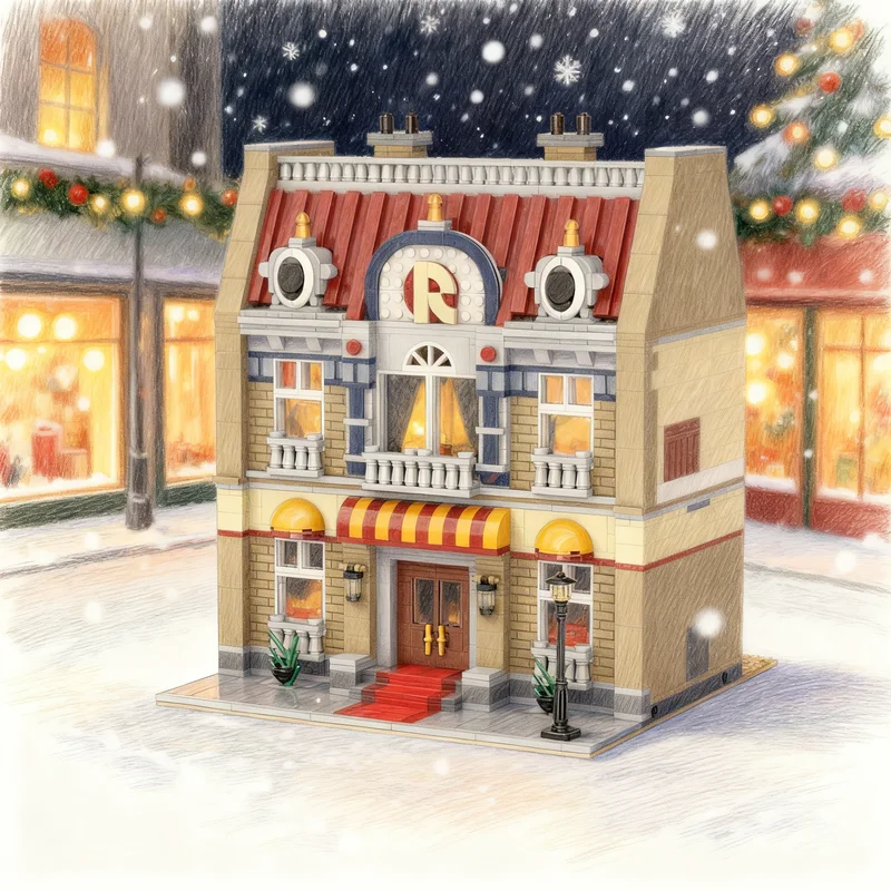 2234pcs MOC MB04 Royal Hotel Modular Streetscape Model Building blocks Construction Christmas gifts toy creative DIY idea Kids
2234pcs MOC MB04 Royal Hotel Modular Streetscape Model Building blocks Construction Christmas gifts toy creative DIY idea Kids
