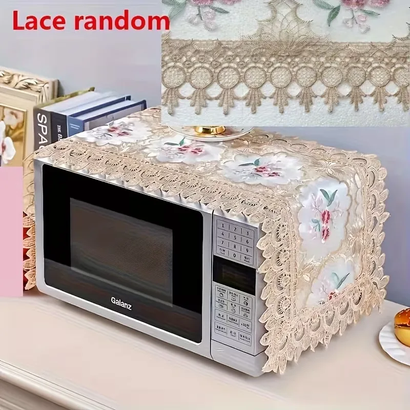 Microwave Dust Cover Lace Embroidered Cover Cloth Oven Dustproof Towel All-Purpose Covers Home Decoration
Microwave Dust Cover Lace Embroidered Cover Cloth Oven Dustproof Towel All-Purpose Covers Home Decoration