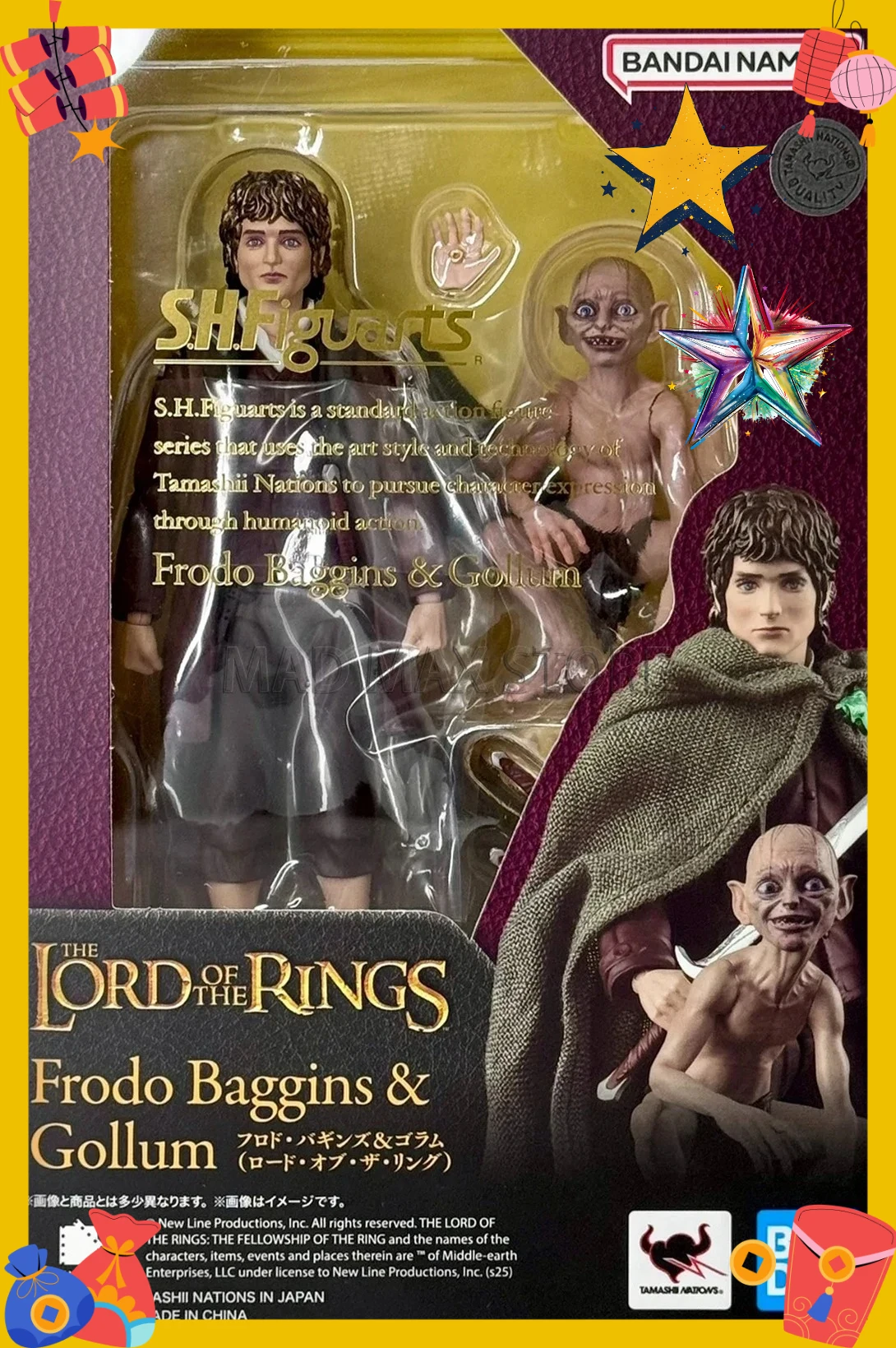In Stock BANDAI S.H.F The Lord of the Rings Aragorn Frodo Baggins & Gollum Figure Finished Model kit Toy Children's Gift
In Stock BANDAI S.H.F The Lord of the Rings Aragorn Frodo Baggins & Gollum Figure Finished Model kit Toy Children's Gift